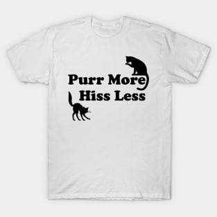 Lispe Cats Purr More Hiss Less T-Shirt